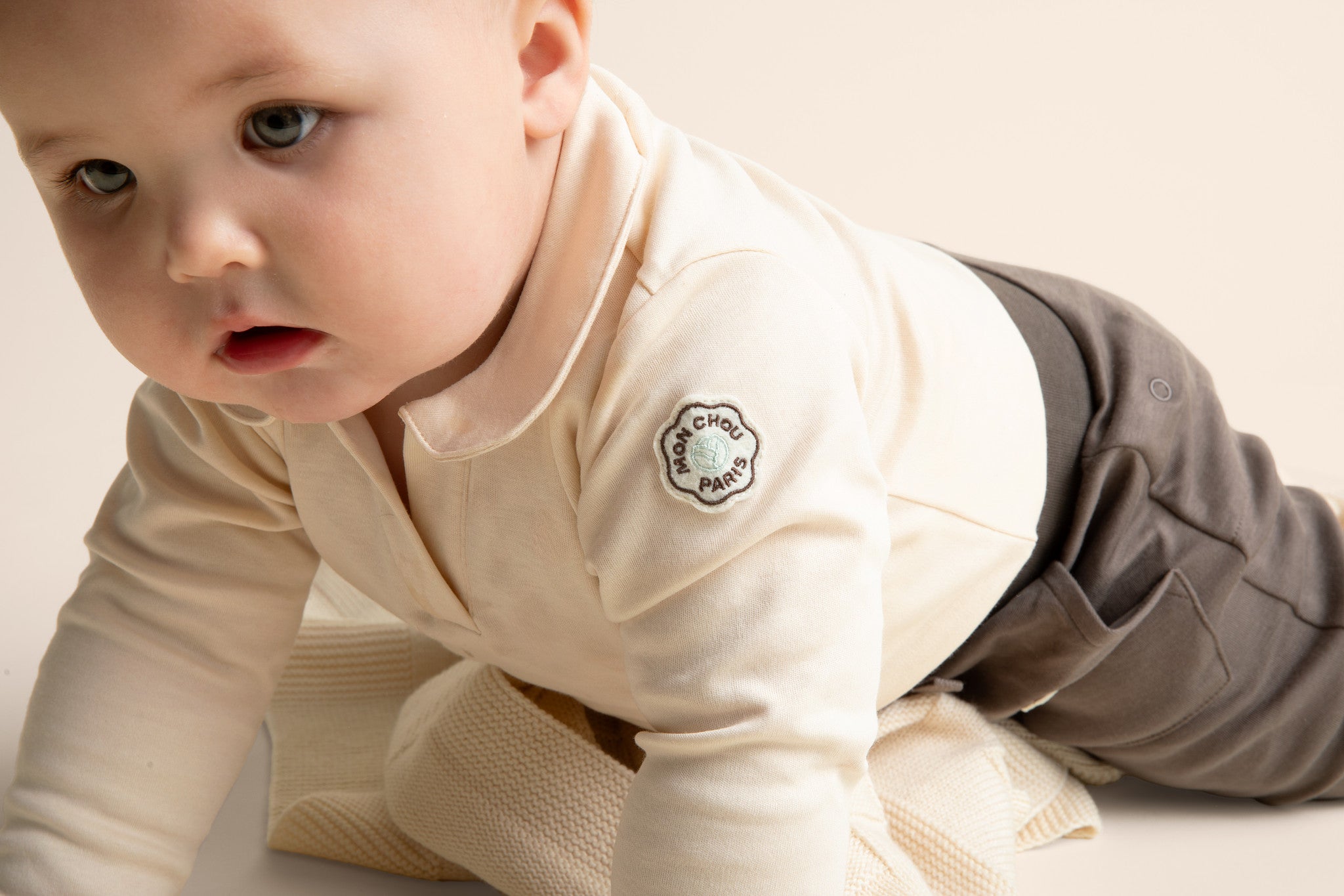 Long Sleeve Polo Onesie