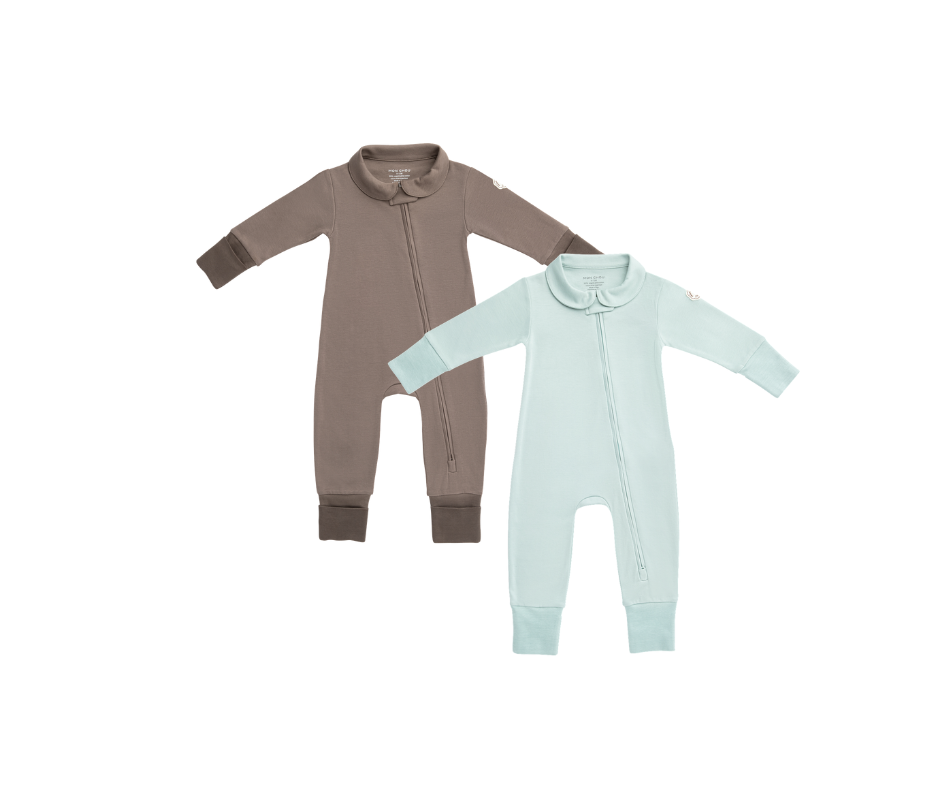 Convertible Footie Pajama 2-Pack in Cocoa & Meadow