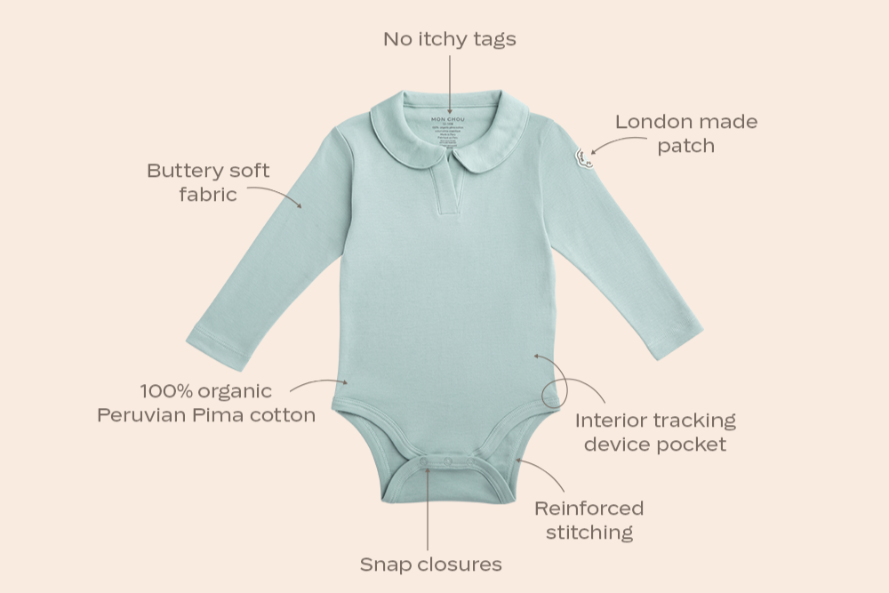 Long Sleeve Polo Onesie